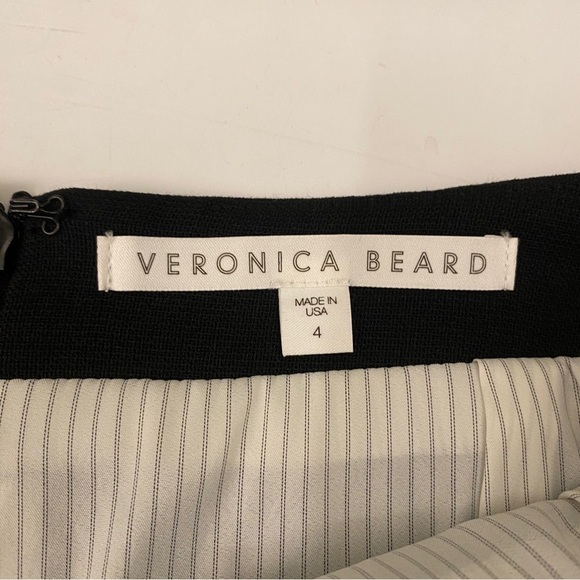 Veronica Beard || Beekman Pencil Skirt Buttons Black 4 - Picture 6 of 7